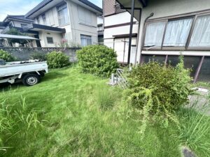 伐採、芝刈り、除草の作業写真