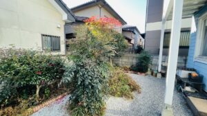 刈込剪定、草取りの作業写真
