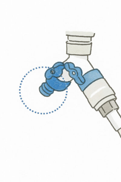 自動散水器の蛇口イメージ