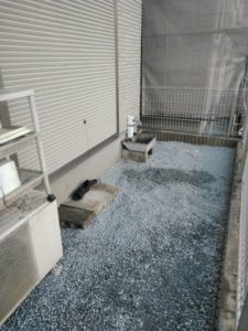2.22　練馬区　庭木伐採　砂利敷き
