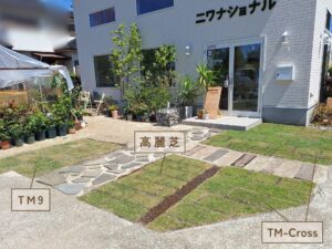 ニワナショナル パークサイド店の様子　芝生