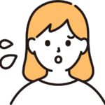 焦る女性のイラスト