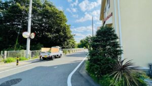 剪定,薔薇の作業写真