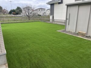 人工芝の種類　施工事例