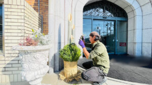 門松の施工写真