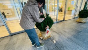 門松の配送・設置・撤去作業の様子