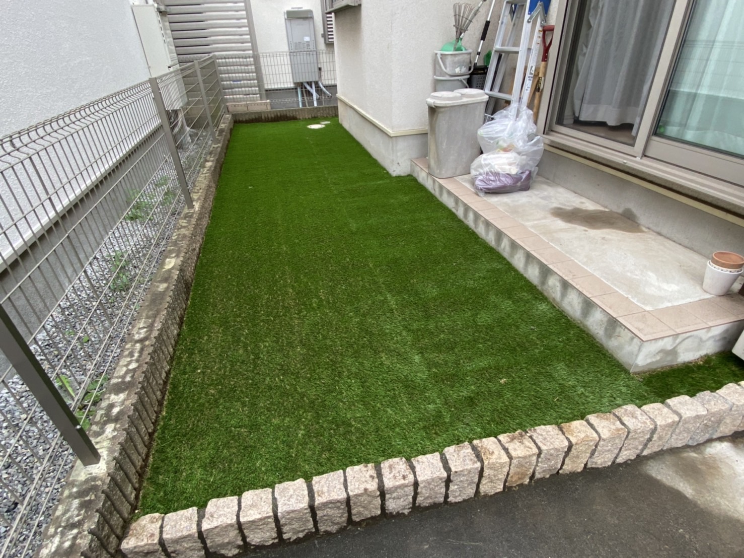 人工芝の種類　施工事例