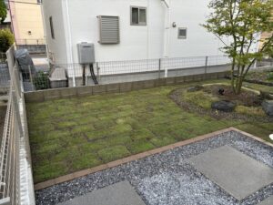 芝張り施工写真