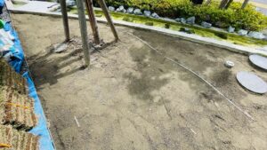 芝生の張り替え（TM9）の施工写真