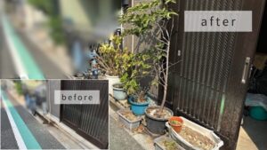 不用品回収の作業写真