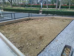 花壇・人工芝・固まる土