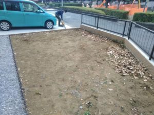 花壇・人工芝・固まる土