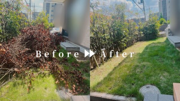 【施工事例】伐採後の枝回収 / 埼玉県上尾市【写真・費用あり】　