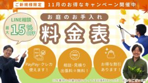 料金表　秋のキャンペーンバージョン　アイキャッチ
