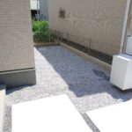 砂利敷き施工写真