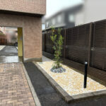 マンション植栽リニューアル作業写真