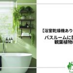アイキャッチ_バスルームにおすすめの観葉植物