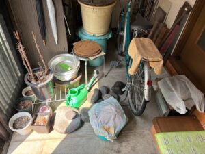 不用品回収の作業写真