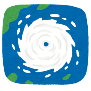 台風のイラスト